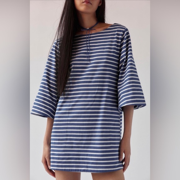 Free People Charlie Mini Dress navy blue - Picture 2 of 3